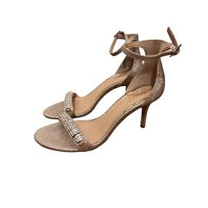 Gold Jewel by Badgley Mischka Heels Sz 7.5